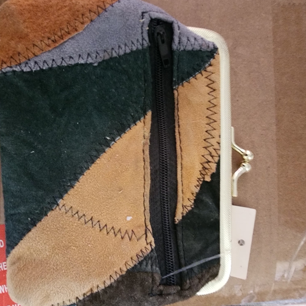 Genuine Leather Patchwork Wallet - image 2